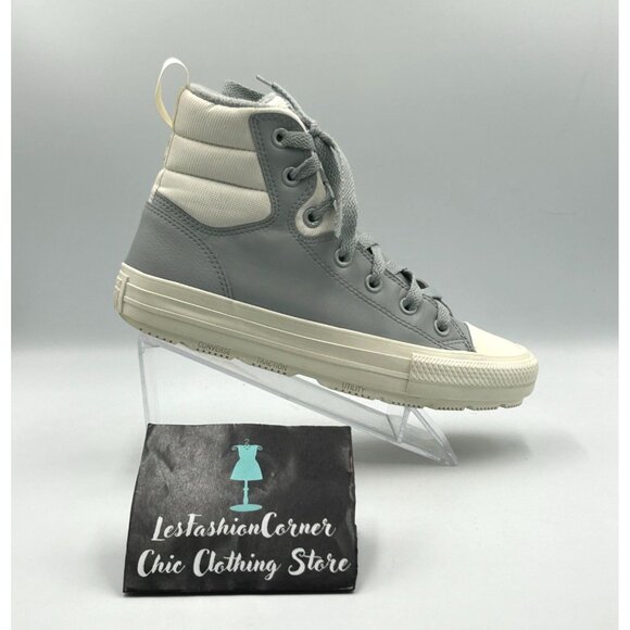 Converse Chuck Taylor All Star Men's Gray Hi Berkshire Boot Size 6 Wo's 8 3216 - Picture 14 of 16
